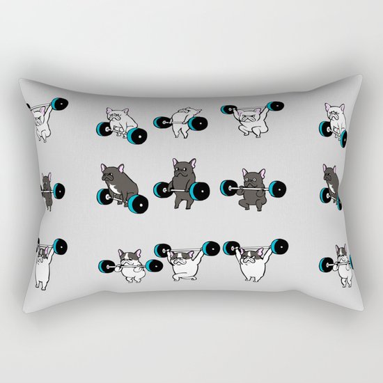 OLYMPIC LIFTING FRENCHIE Rectangular Pillow