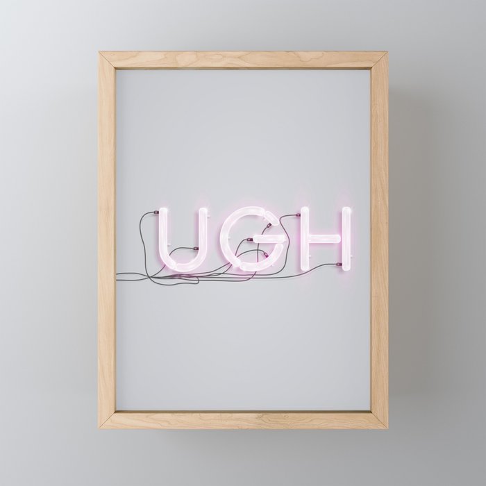 UGH Framed Mini Art Print