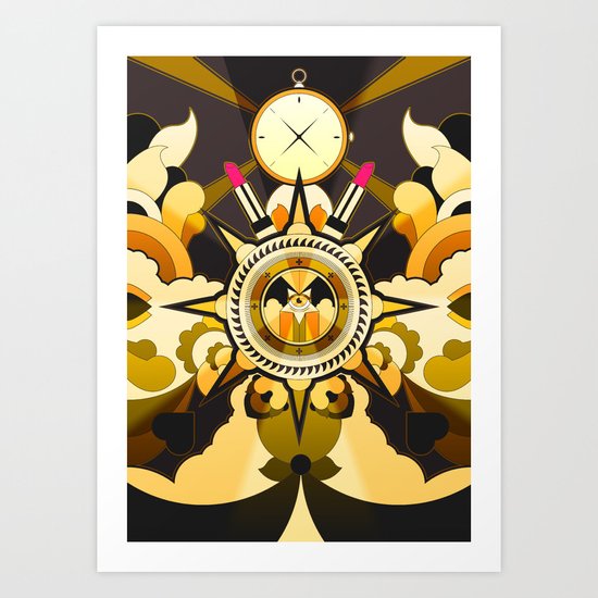 The Lost Lipstick * Art Print