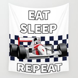 Eat Sleep Formula Repeat Wall Tapestry