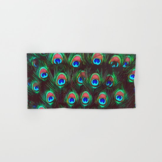 Peacock Feathers Hand & Bath Towel