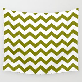CHEVRON (OLIVE & WHITE) Wall Tapestry