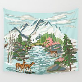 Paint by Number Mountain Medow Wall Tapestry