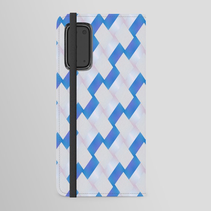 Magic Patterns Blue and White Android Wallet Case