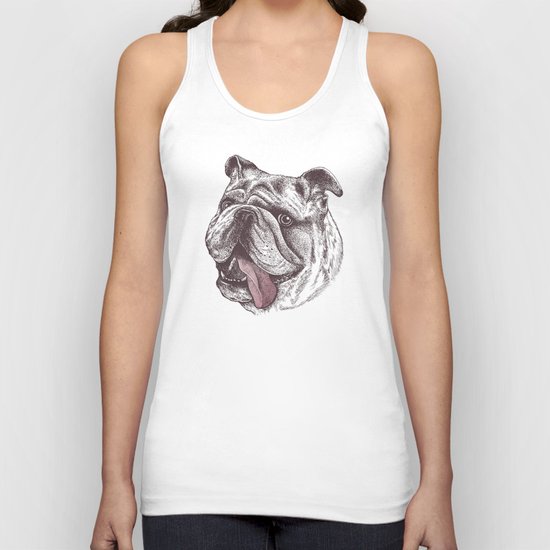 Bulldog King Unisex Tank Top