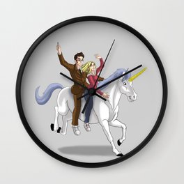 Unicorns - Tenth Doctor Wall Clock