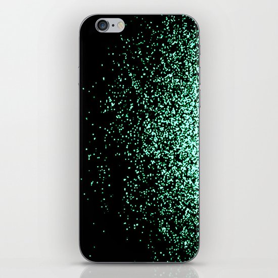 infinity in mint green iPhone Skin