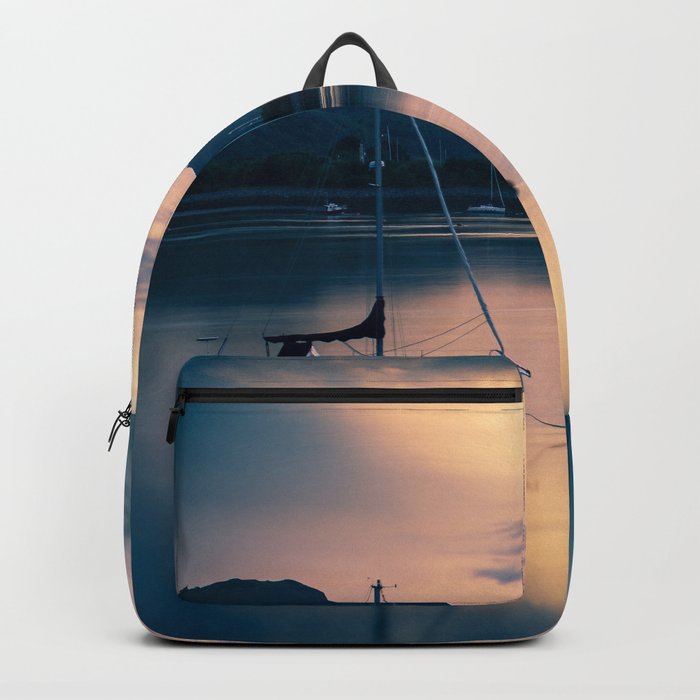 A boat on the river Backpack