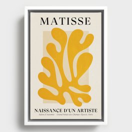 Sun Leaf 2: Matisse Edition | Mid Century Series Framed Canvas