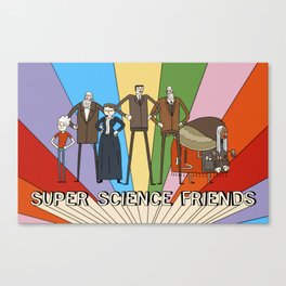 Super Science Friends Team Canvas Print