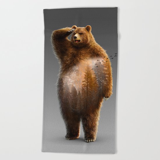 Bear X Beach Towel