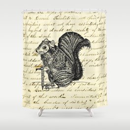 Warrior Squirrel Shower Curtain