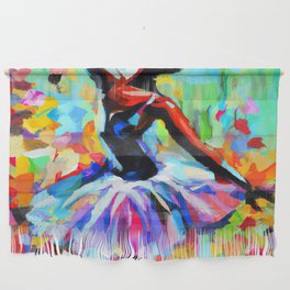 Ballerina dancing on stage Wall Hanging