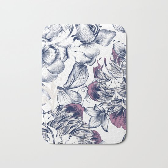 Flowers pattern 2 Bath Mat