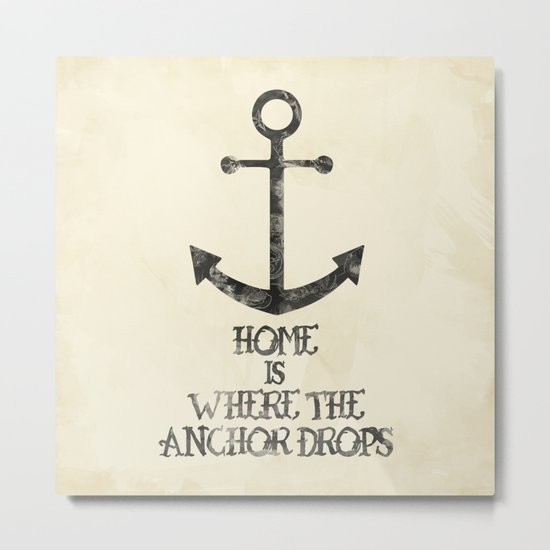 Where The Anchor Drops Metal Print