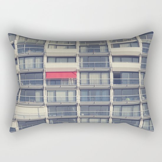 Red Awning Rectangular Pillow