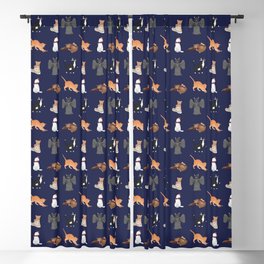 Doctor Who Cats Blackout Curtain