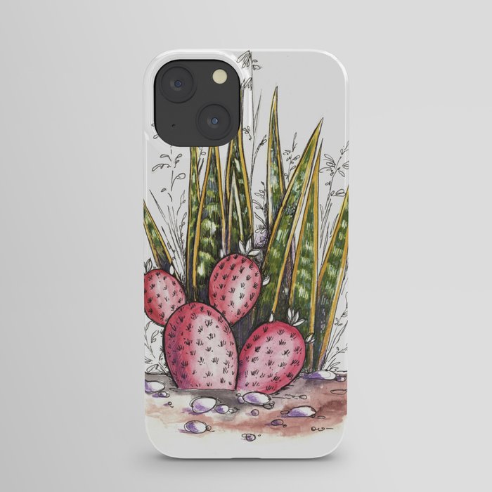 Cactuses world 1 by Olha Chubay iPhone Case