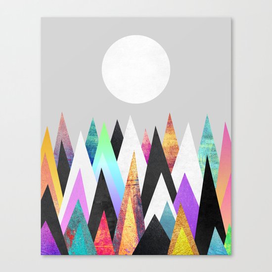 Colorful Peaks / Version 2 Canvas Print