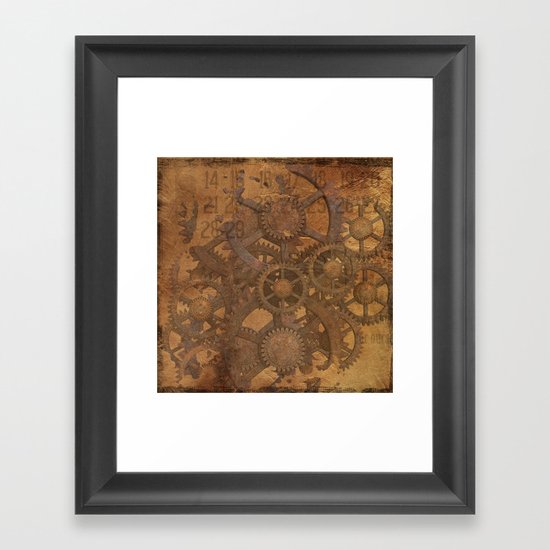 Rusty Gears Framed Art Print