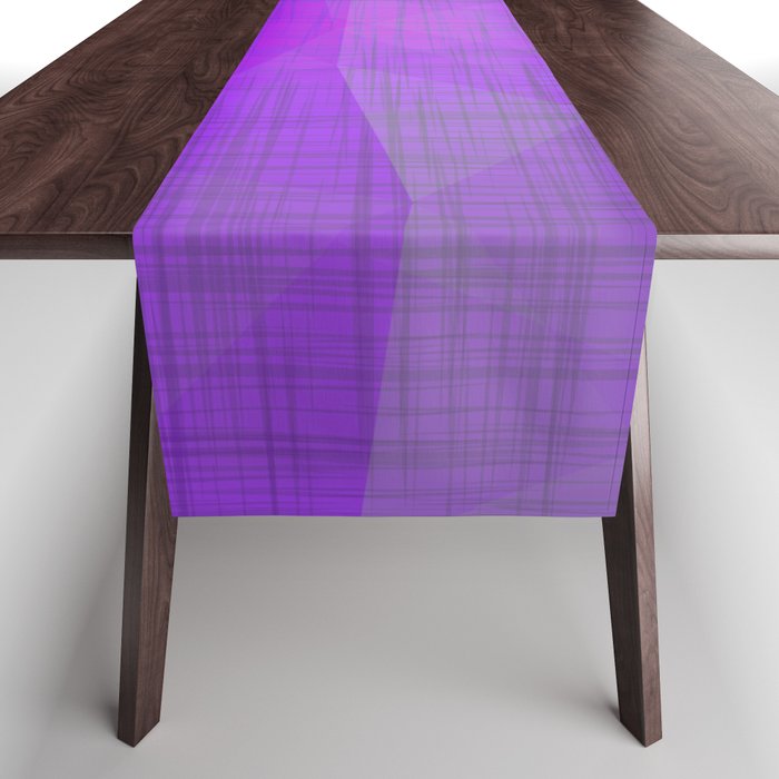 Poetry Of Color - Minimalist Sunset Purple Table Runner
