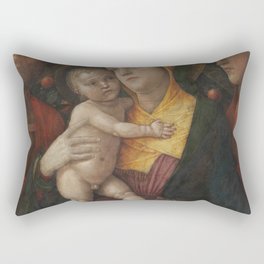 Andrea Mantegna - The Holy Family with Saint Mary Magdalen Rectangular Pillow