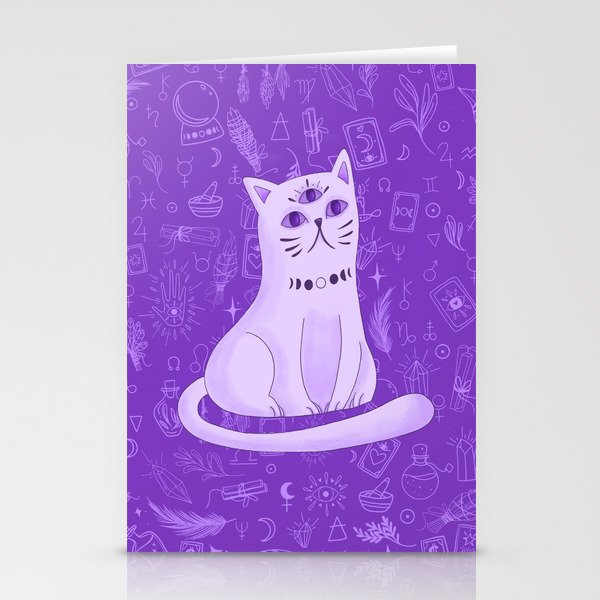 Mystic Cat 1 Stationery Cards