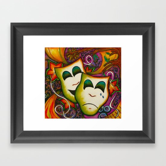 Masks (Theatre) Framed Art Print