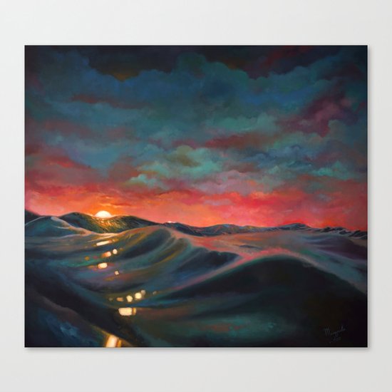 Before The Night Storm Canvas Print