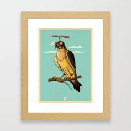 Making fun of the falcon Framed Art Print