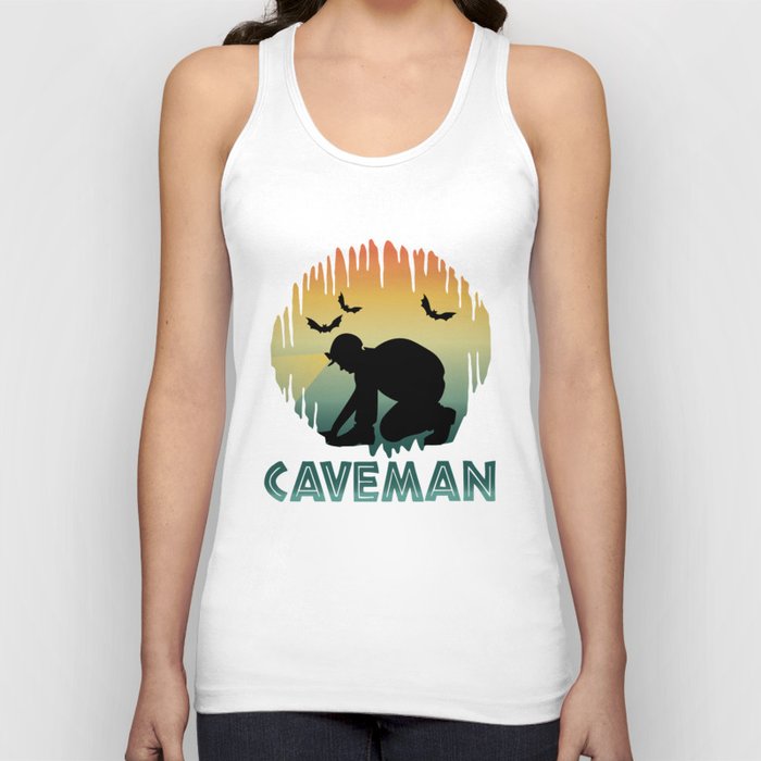 Caveman - Caver Spelunking Speleology Tank Top