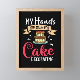 Cake Decorating Ideas Beginner Decorator Framed Mini Art Print