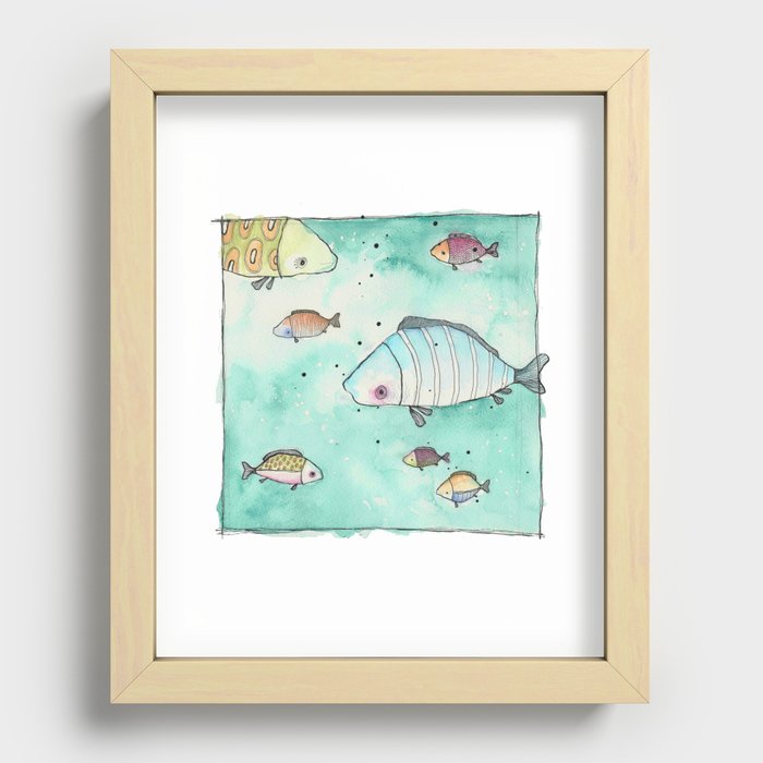 THE SEA I Recessed Framed Print