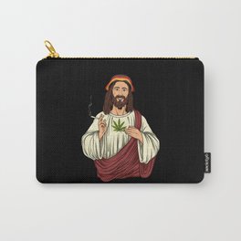 Weed Smoking Jesus Christ - Cannabis Stoner THC Carry-All Pouch