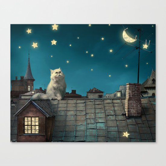 Star Cat Canvas Print
