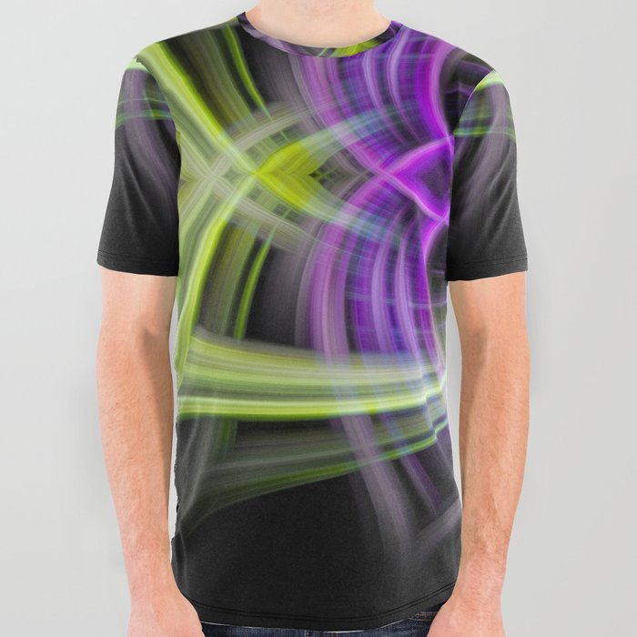 Verdant Spring Tangle Digital Twirl from Photograph All Over Graphic Tee