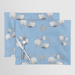 Seashells and Starfish - Blue Placemat