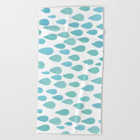 Raindrops Beach Towel