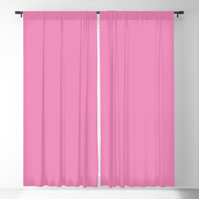 Palm Beach Preppy Hibiscus Pink Blackout Curtain