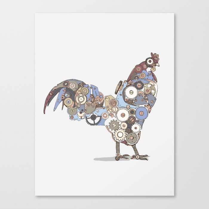 Chicken Alarm Canvas Print