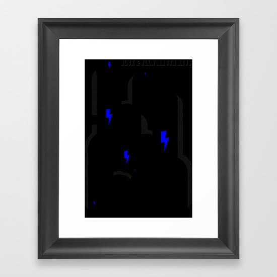 BLCK & YLLW MNSTR HROS Framed Art Print