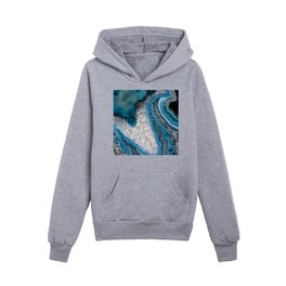 Ocean Blue Agate 3061 Kids Pullover Hoodies