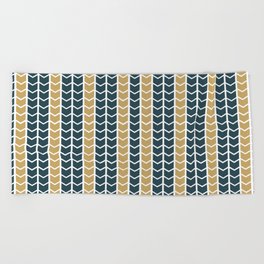 Modern Geometric Pattern Beach Towel