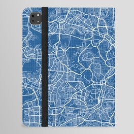 Kuala Lumpur City Map of Malaysia - Blueprint iPad Folio Case