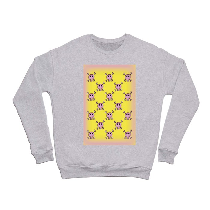 Pink Lemonade Punk Skulls Crewneck Sweatshirt