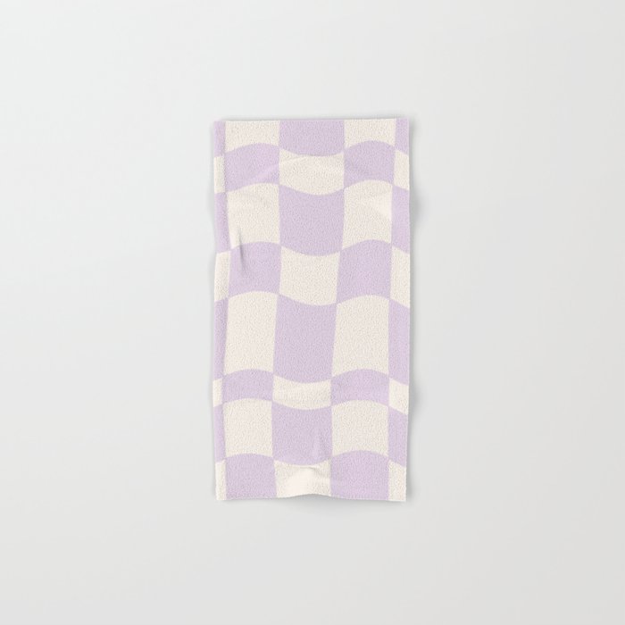 wavy check | lavender Hand & Bath Towel