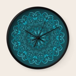 Flor De Agua Wall Clock By Olgaramos Society6