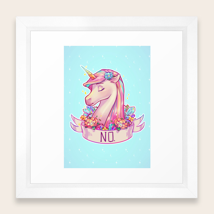 Unicorn Framed Art Print By Ribkadory Society6