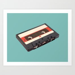 Cassette Tape Polygon Art Art Print