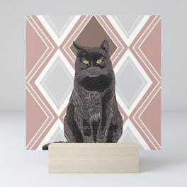 Sitting Cat Mini Art Print